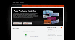 Desktop Screenshot of labelbajumurah.com