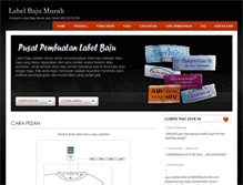 Tablet Screenshot of labelbajumurah.com